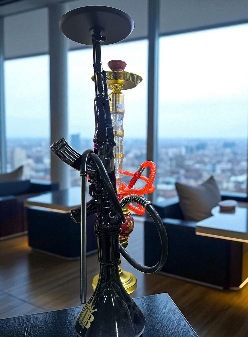 Black colour Ak 47 large shisha