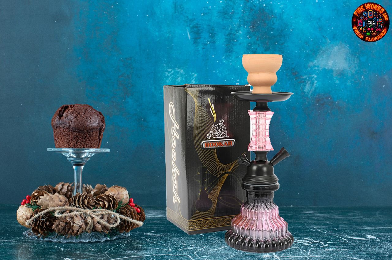 Color Double Tube Cheap Mini Hookah Small Shisha Box Hookah Set Glass Disposable Pumpkin Hookah