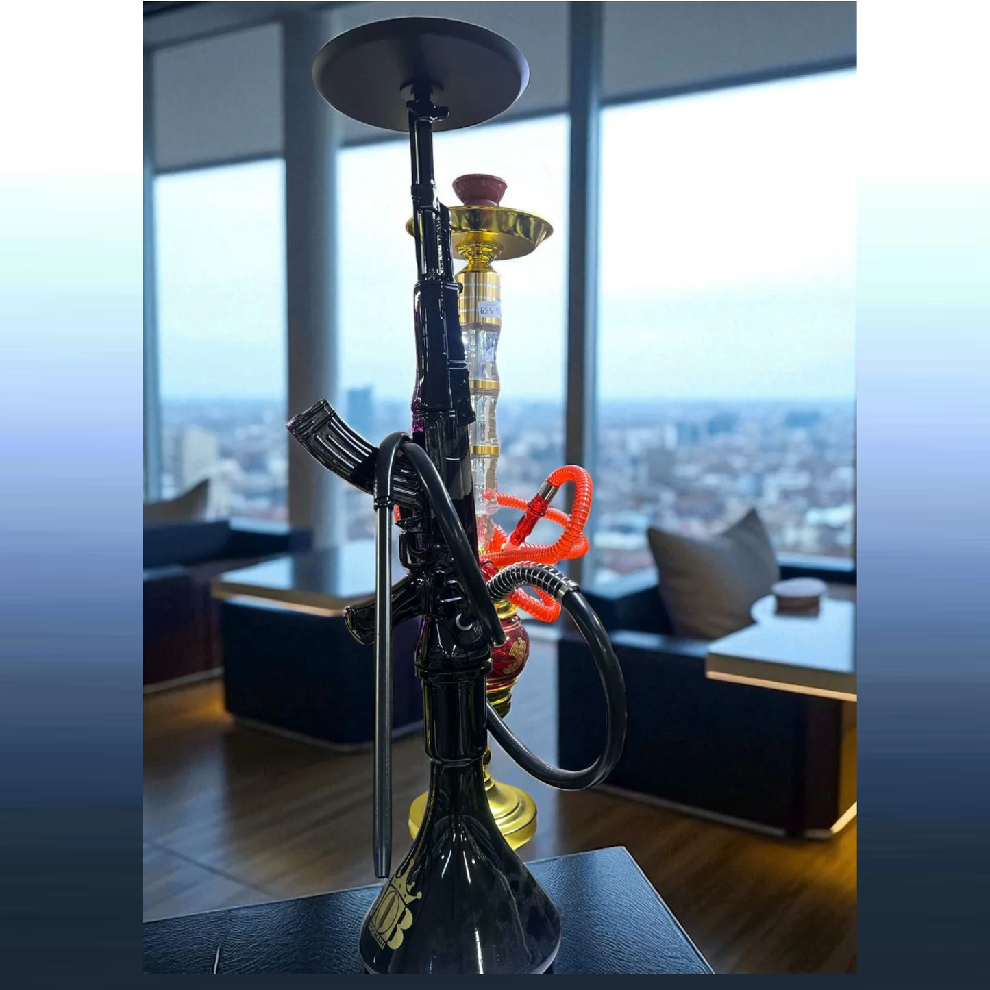 Black colour Ak 47 large shisha