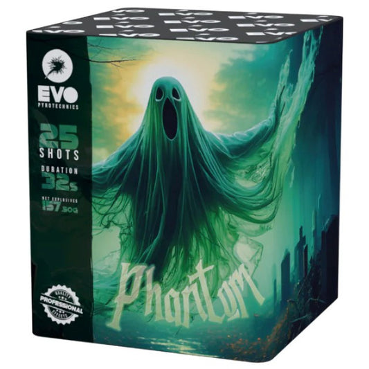 Phantom by Evo Pyrotechnics - 25 Shots in 32 Seconds