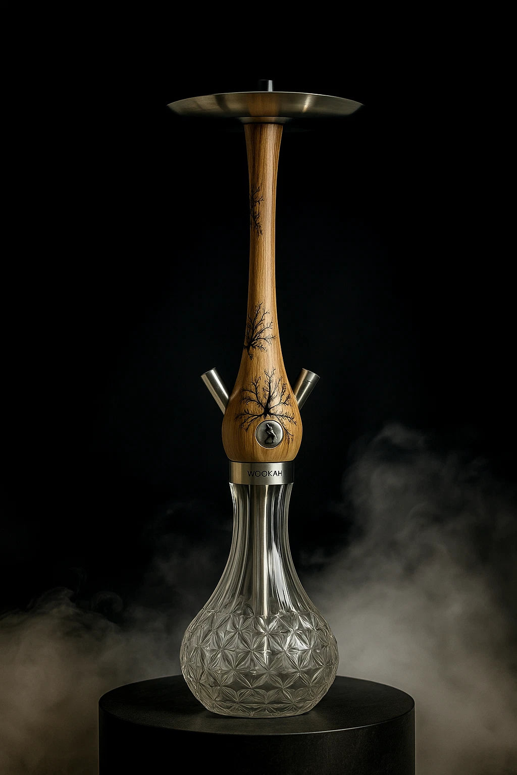 Special Wooden Body Shisha Large Wookah Natural Elegance Hookah