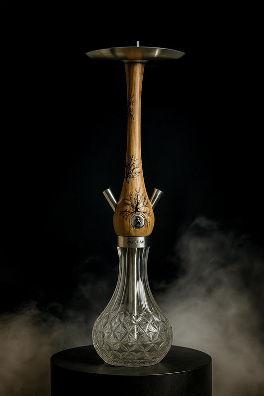 Special Wooden Body Shisha Large Wookah Natural Elegance Hookah