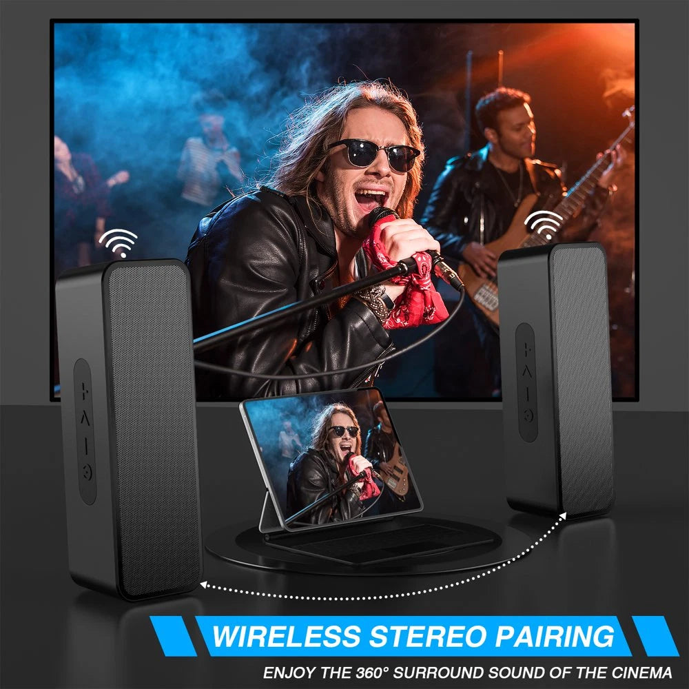 Portable Bluetooth Speaker, Wireless Speaker with Loud Stereo Sound, Outdoor speaker