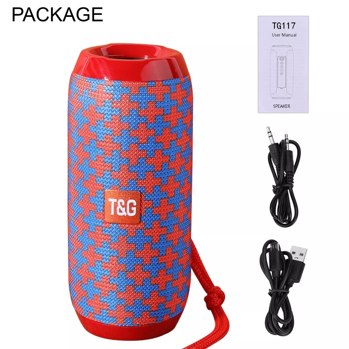 Wireless Portable Bluetooth Speaker Ear Boom Sound Speaker TG117