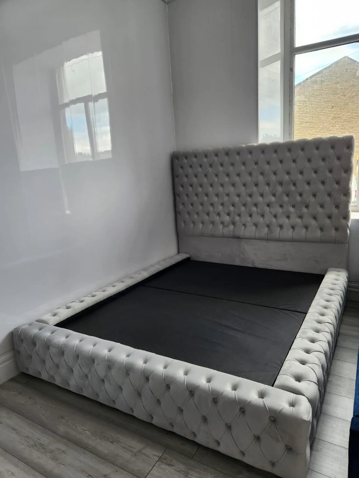 Ambassador Bed in Plush Velvet – Upholstered Frame