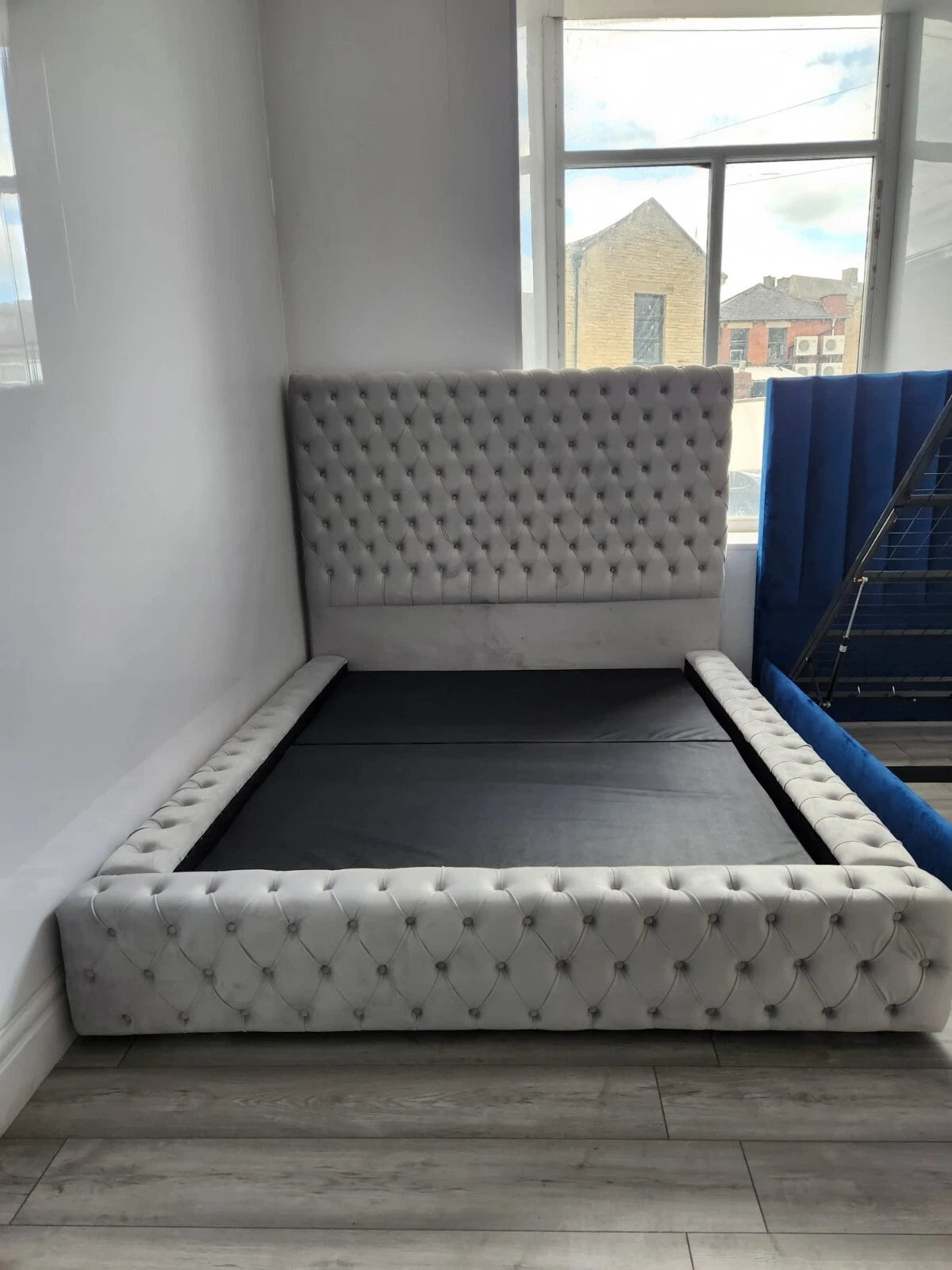 Ambassador Bed in Plush Velvet – Upholstered Frame